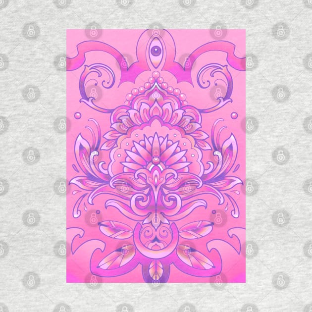 pink mandala pattern by weilertsen